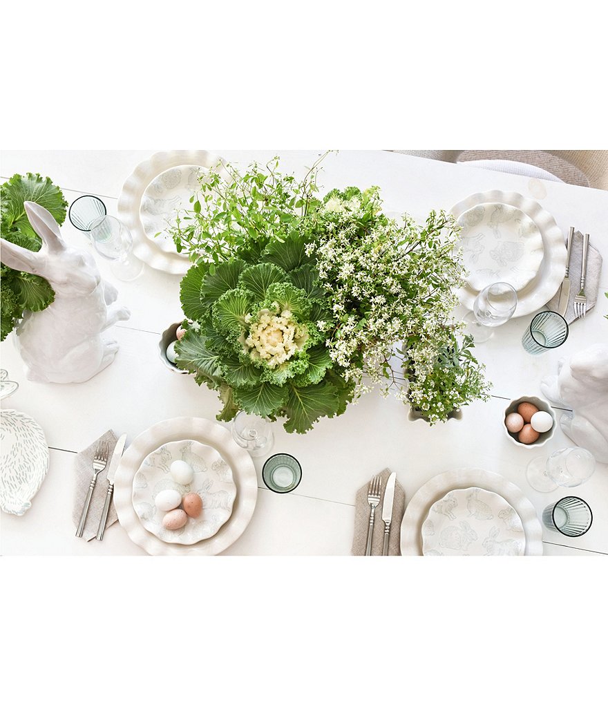 Coton Colors Speckled Rabbit Ruffle 8#double; Salad Plate