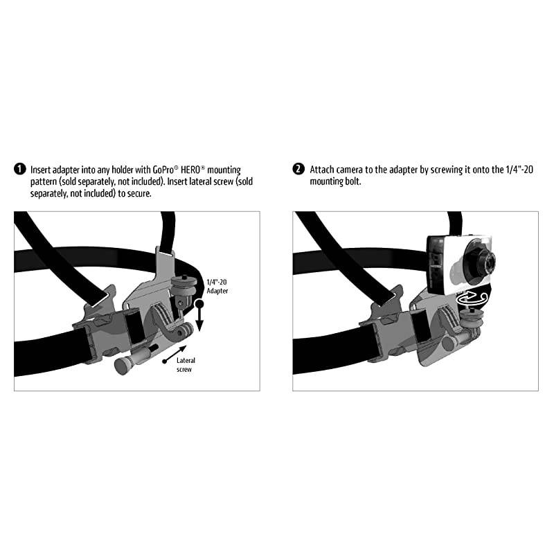 GoPro HERO Mount Connection to 14 inch 20 Camera Mount Adapter