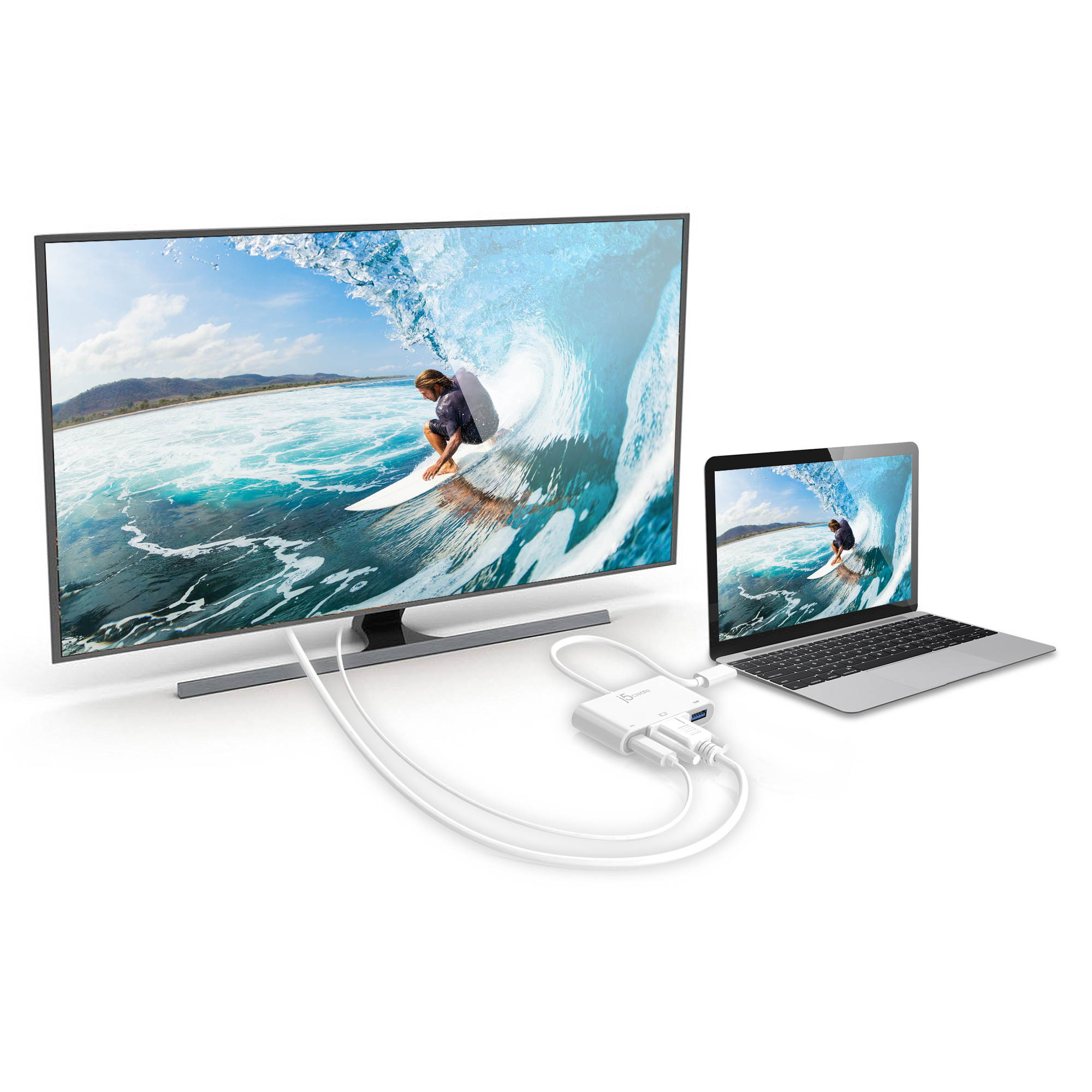 j5create USB Type-C to VGA & USB 3.0 with Power Delivery