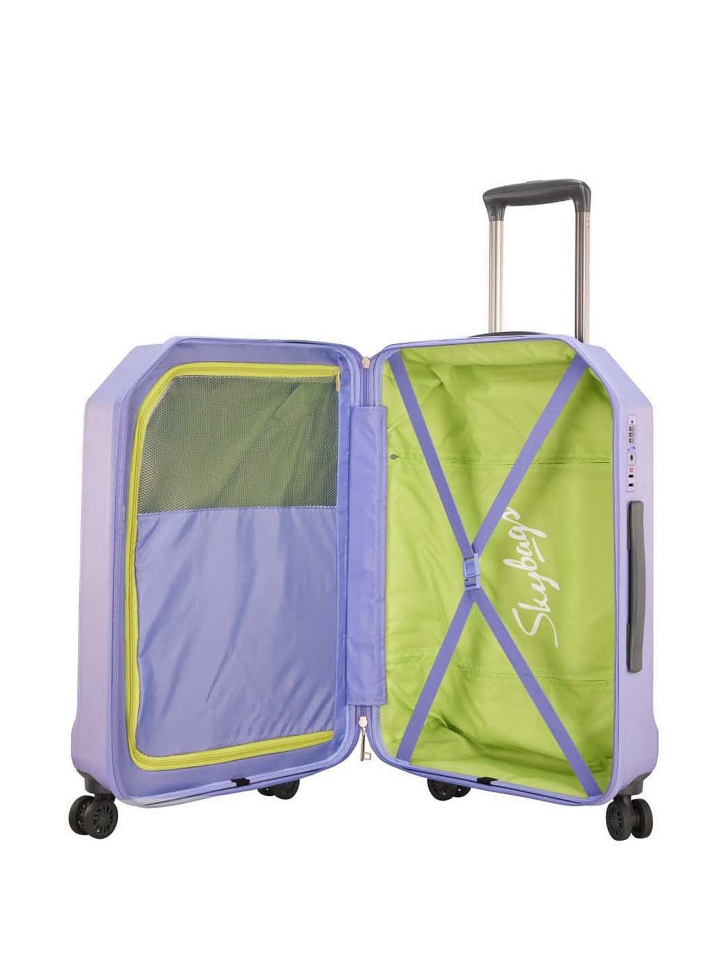 Skybags Jerrycan Periwinkle Textured Hard Large Trolley Bag - 50 cm