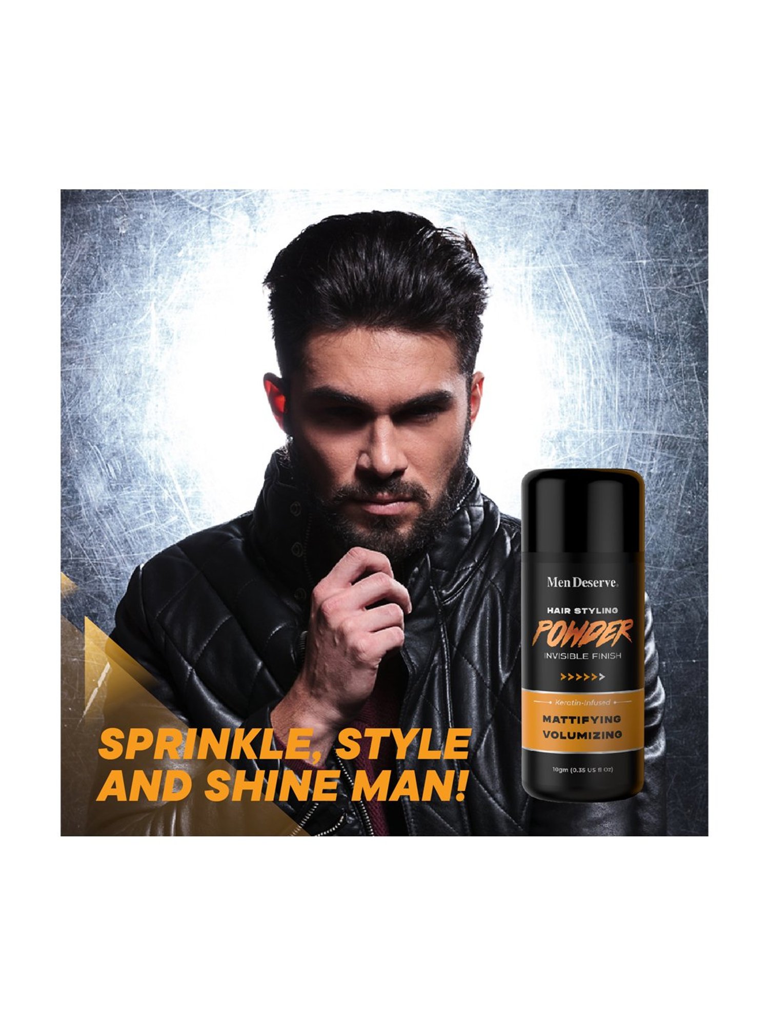 Men Deserve Matte Finish Hair Styling Powder - 10 gm