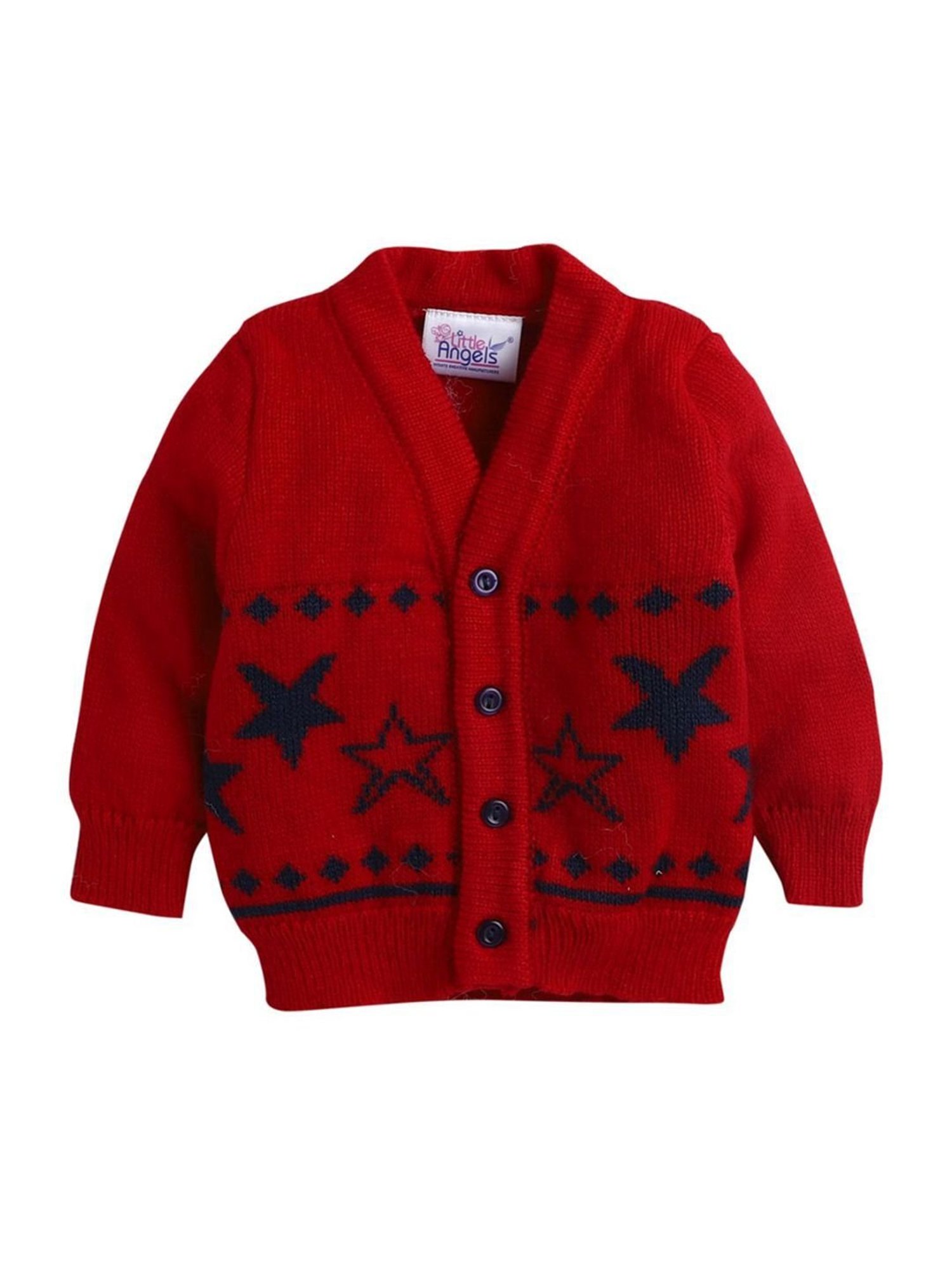 Pantaloons Baby Brown Cotton Printed Full Sleeves Sweater