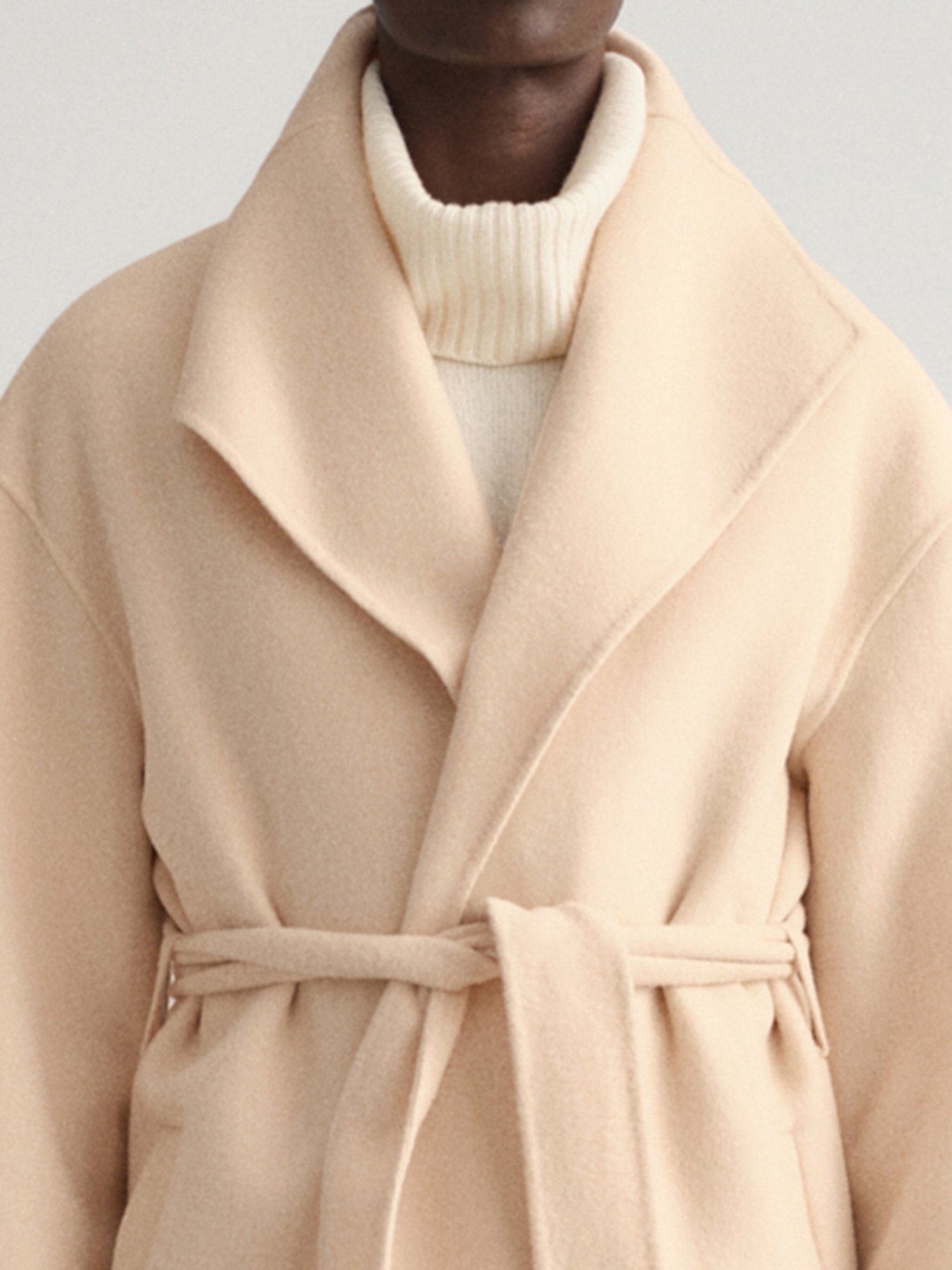 GANT Beige Full Sleeves Overcoat