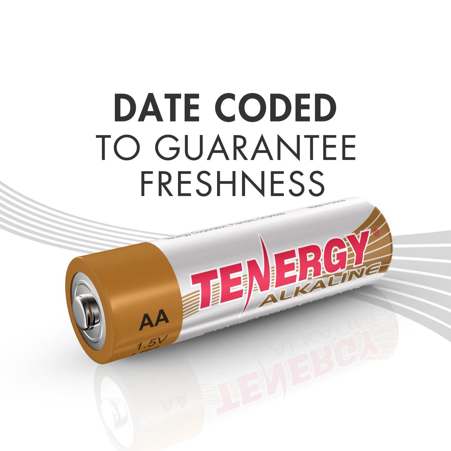 1 Box: 24pcs Tenergy AA Size (LR6) Alkaline Batteries