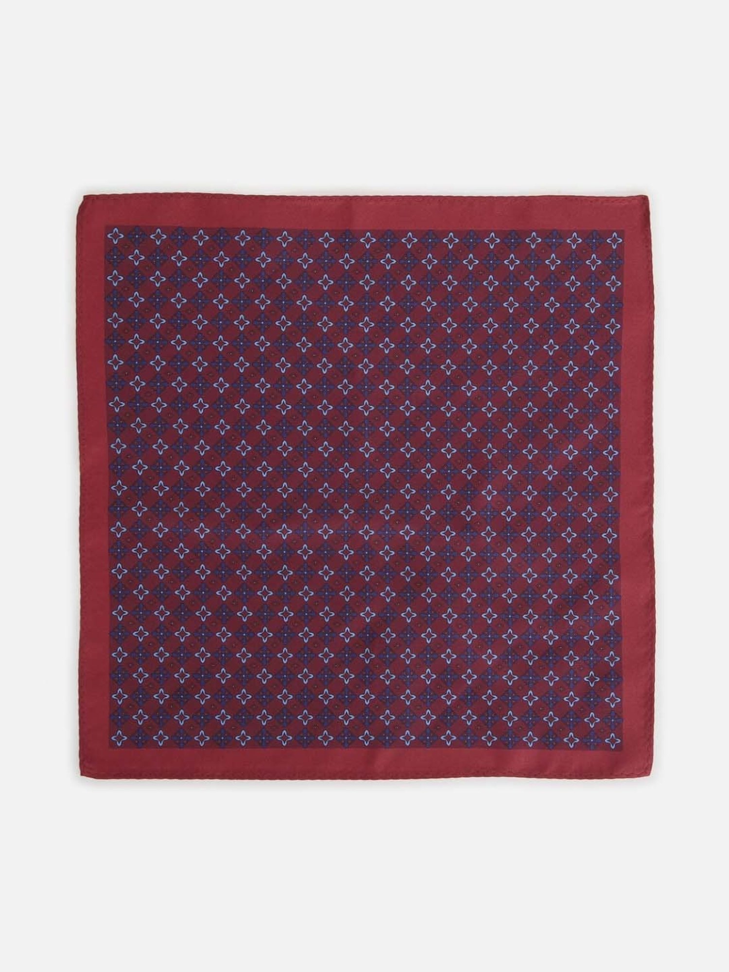 Van Heusen Maroon Printed Pocket Square