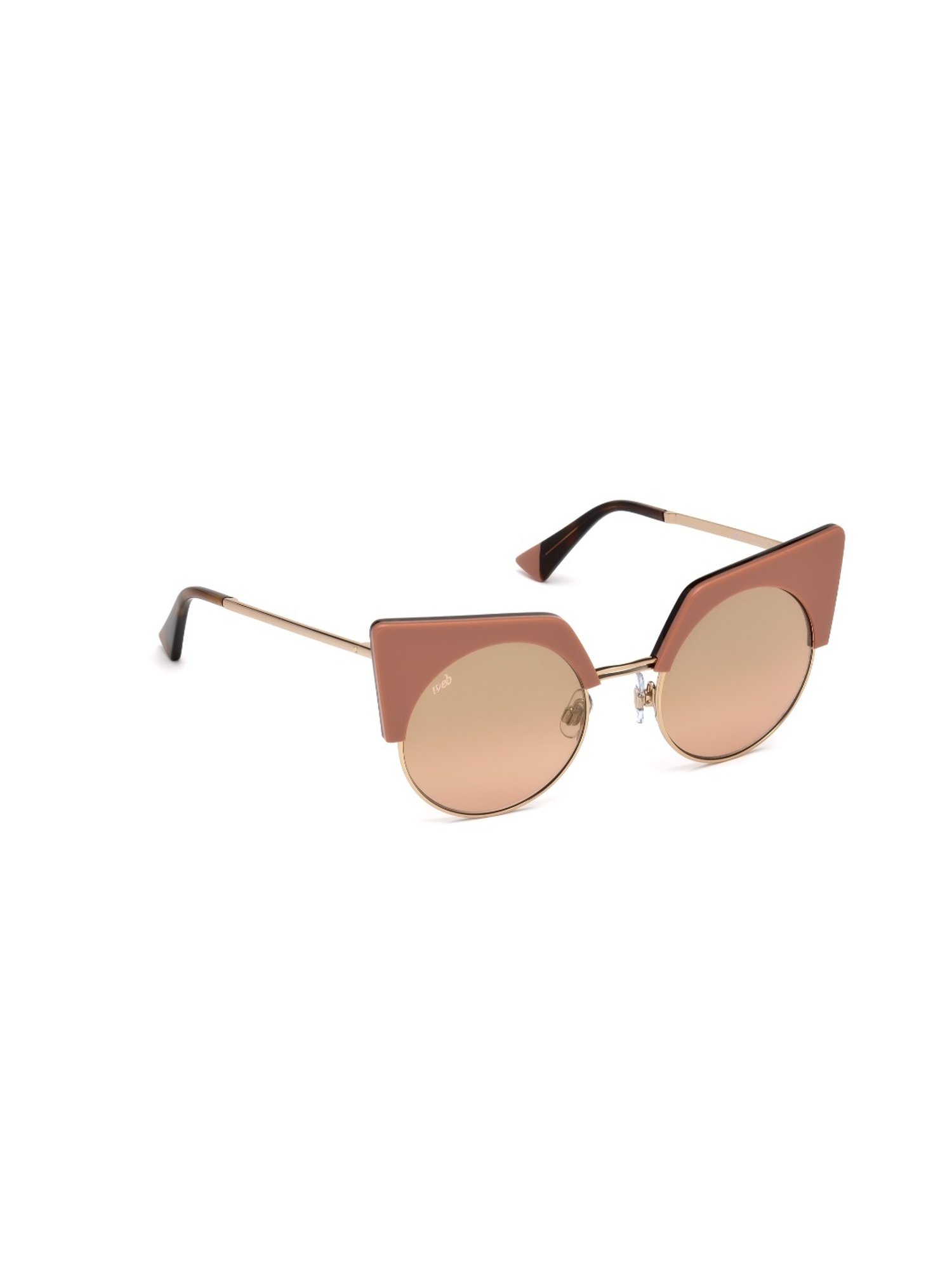 WEB EYEWEAR Pink Round Sunglasses for Women