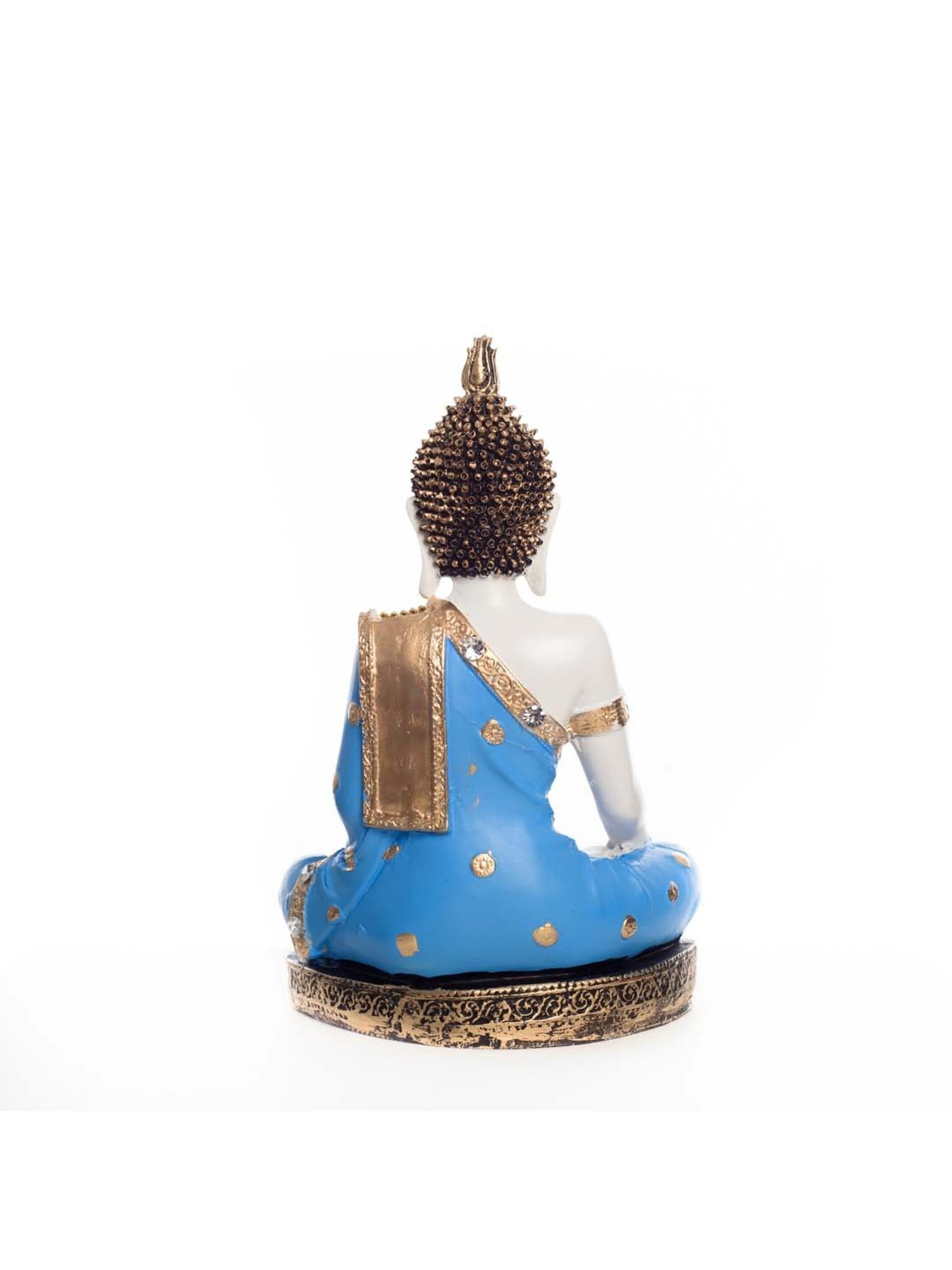 eCraftIndia Polyresin Meditating Lord Buddha - Blue