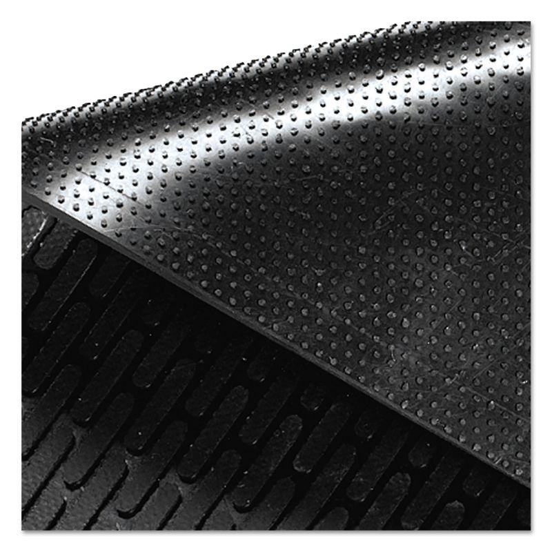 4'x6' Rectangle Solid Floor Mat Black - Guardian