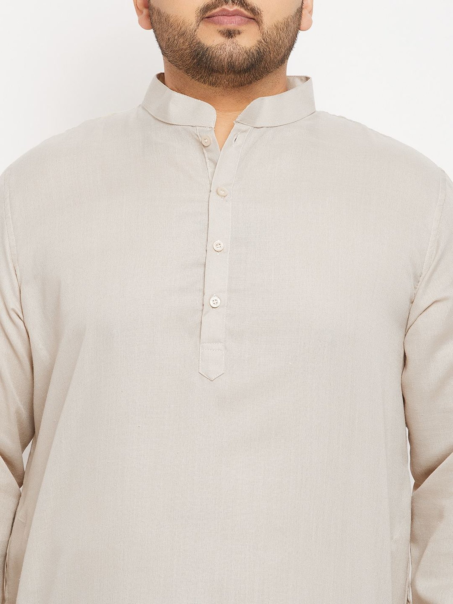 Bigbanana Off White Regular Fit Kurta