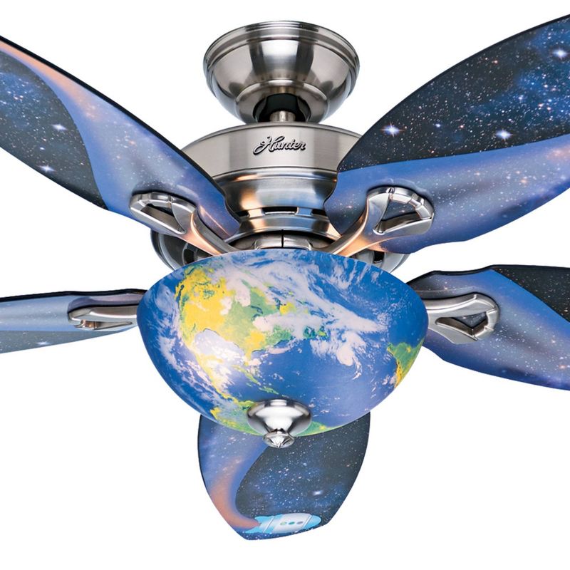 48" Discovery Ceiling Fan Nickel (Includes LED Light Bulb) - Hunter Fan