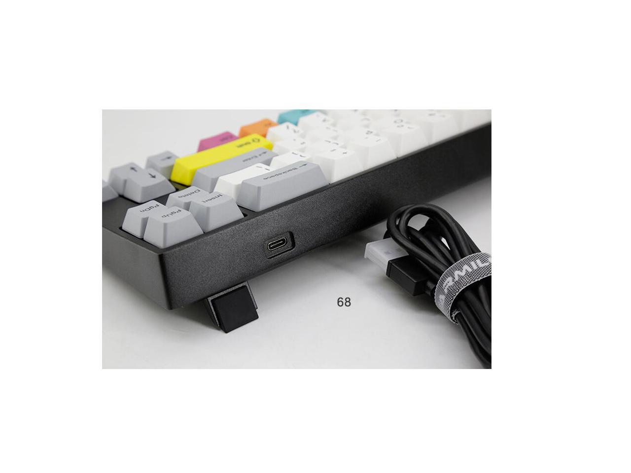 Ducky X Varmilo MIYA Pro Ergonomic Design,Cool Exterior 68 Keys Type-C Cable Detachable Mechanical Gaming  Keyboard For Office And Game- Chinese Hua Dan Verison( No Backlit)