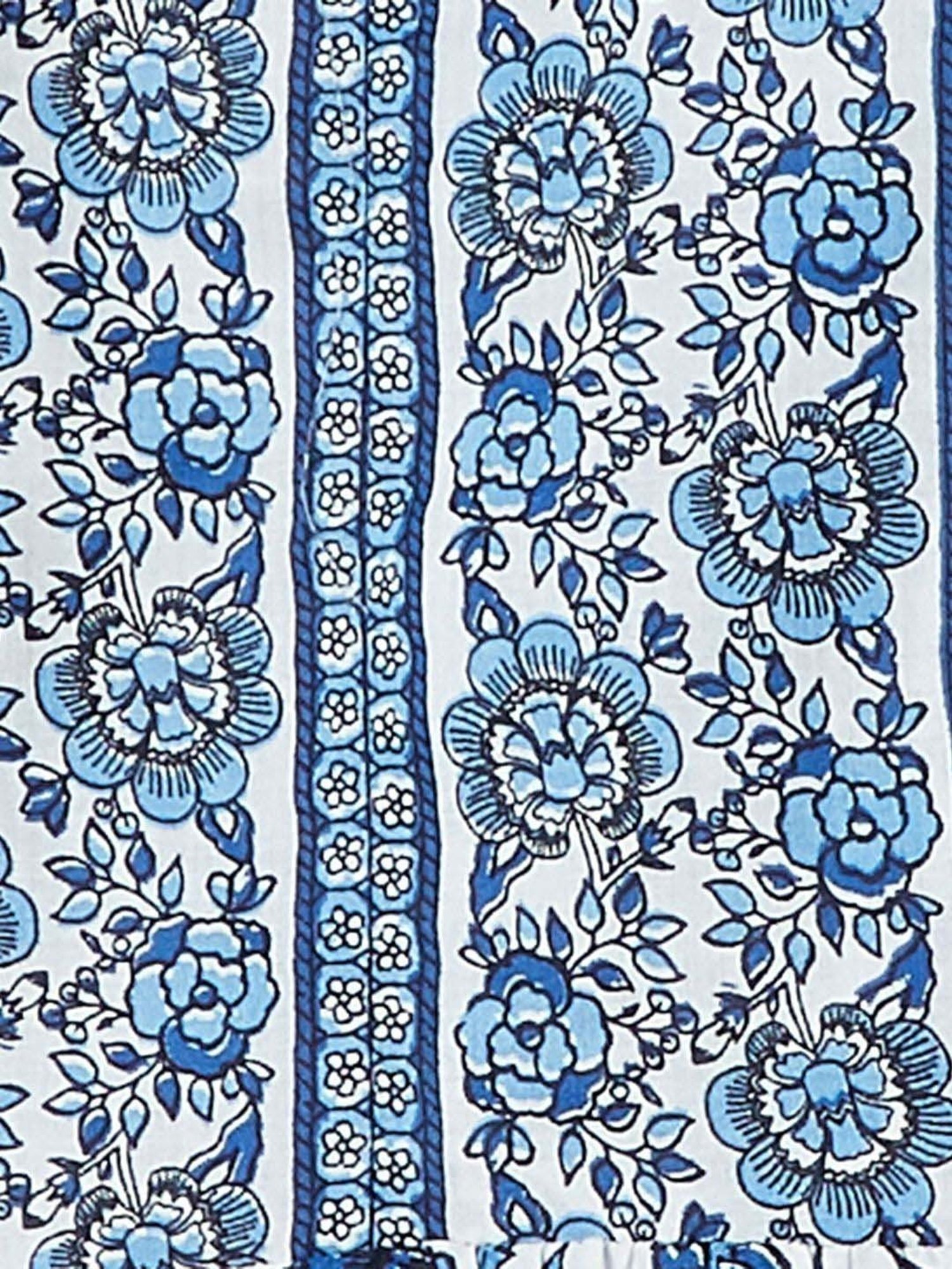 Melange by Lifestyle Blue Cotton Printed Tunic