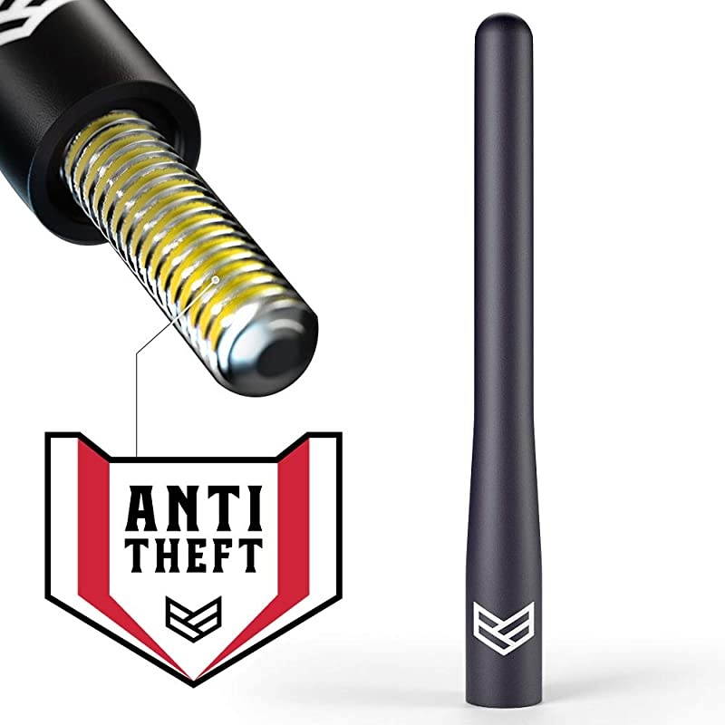 Antenna fits Ford F150 F250 F350 Super Duty, Raptor & Dodge RAM Truck Short Antenna - Anti-Theft Design - 4 inch Long