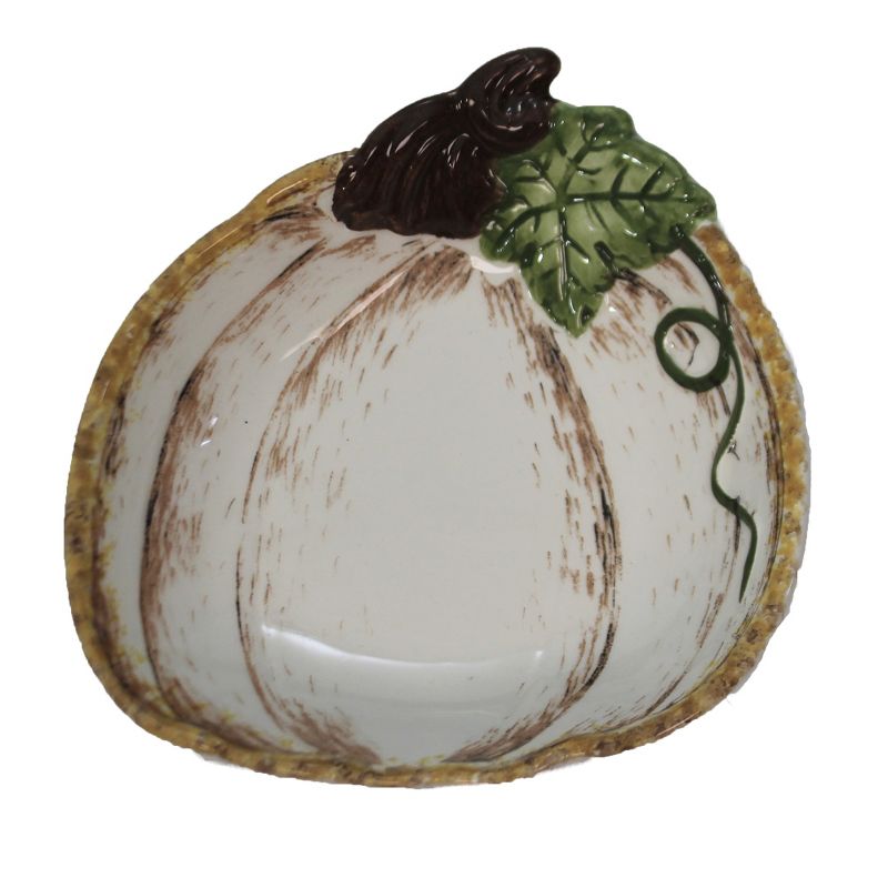 Tabletop 6.25" Fall Harvest Dip Bowl Pumpkin Autumn Thanksgiving Ganz  -  Serving Bowls