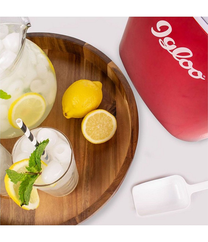 Igloo Red Retro 26-Pound Automatic Portable Countertop Ice Maker