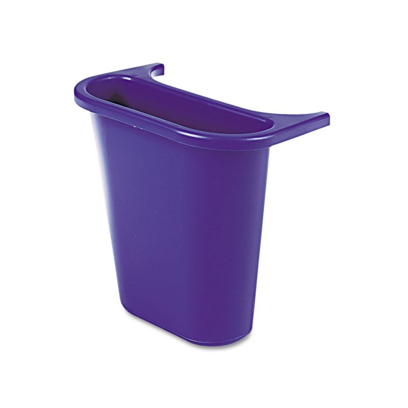Rubbermaid Commercial Wastebasket Recycling Side Bin Attaches Inside or Outside 4.75qt Blue 295073BE