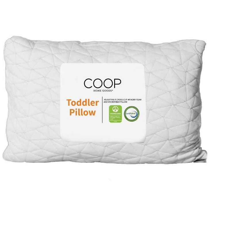 Coop Home Goods The Toddler Adjustable Pillow- Greenguard Gold Certified