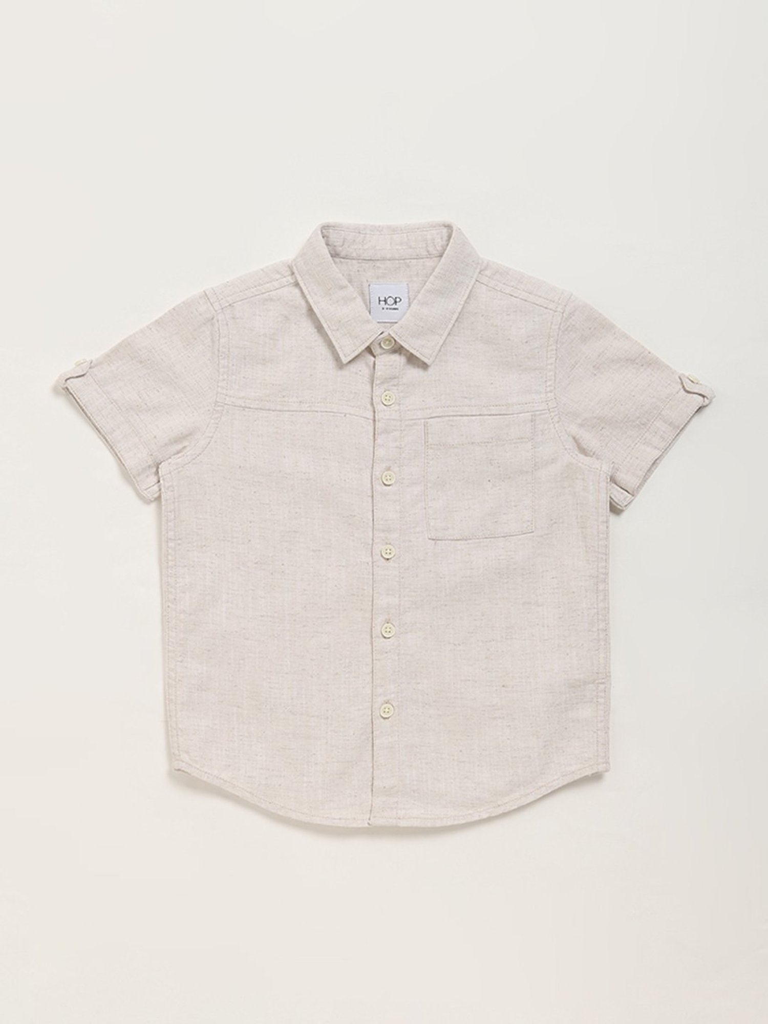 HOP Kids by Westside Plain Beige Shirt