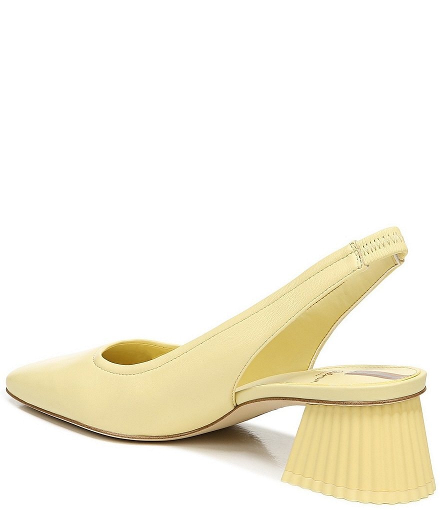 Sam Edelman Toren Leather Sculptural Heel Slingback Pumps