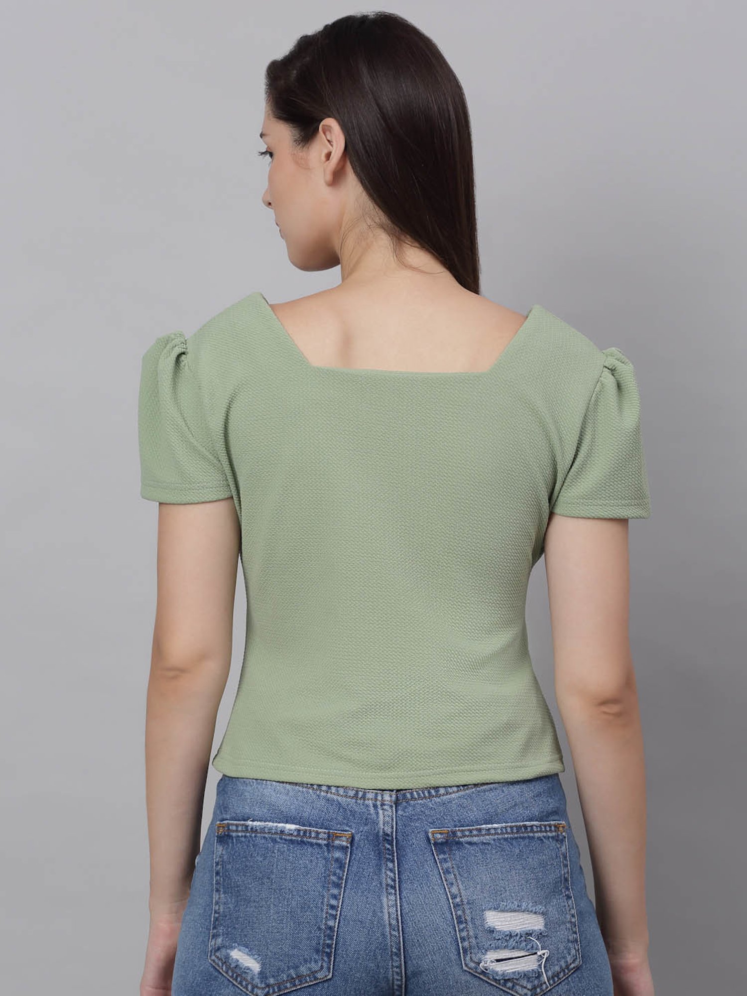 NEUDIS Mint Green Top