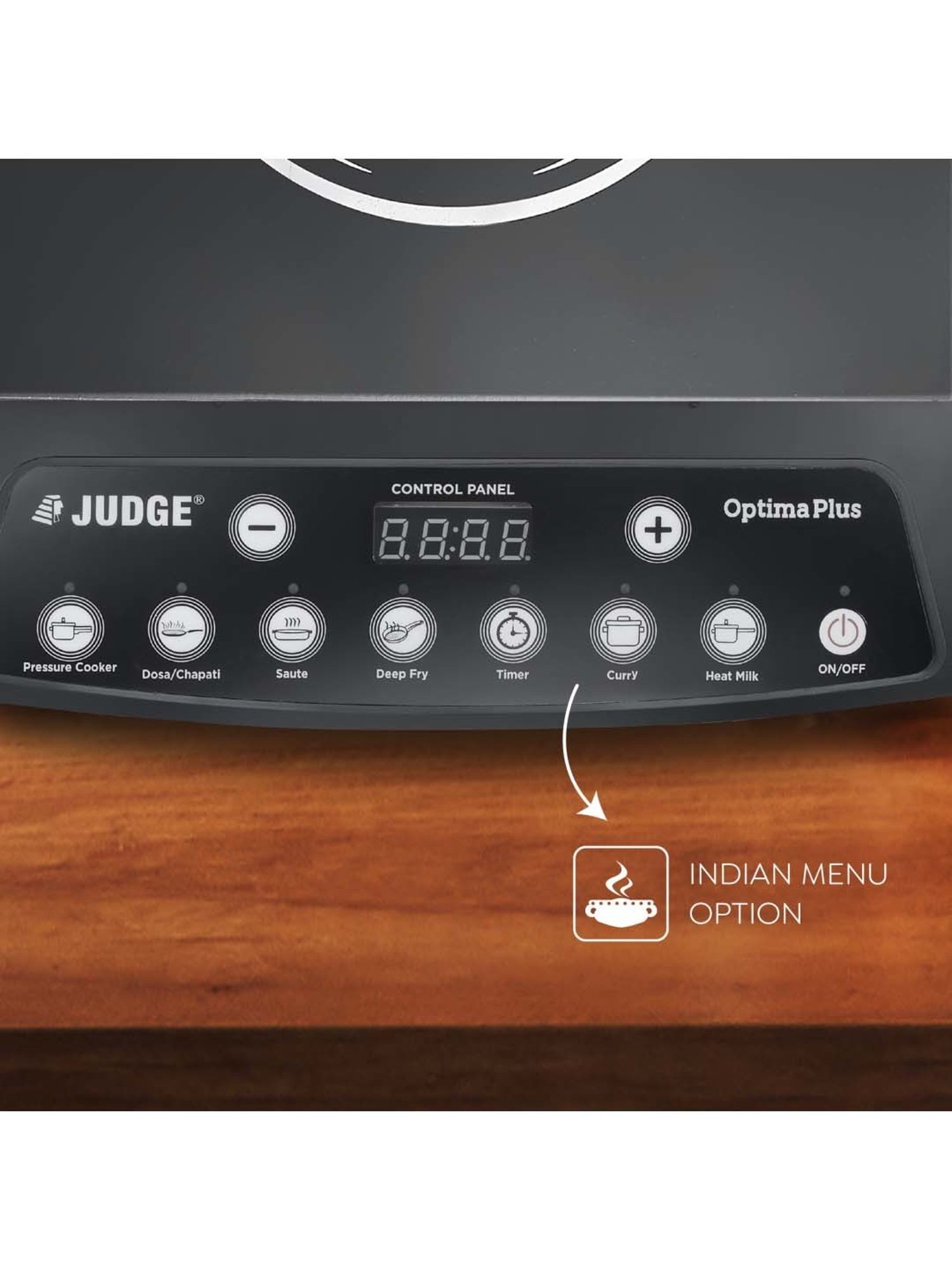 JUDGE Optima Plus Black Glass Induction 1600W Cooktop