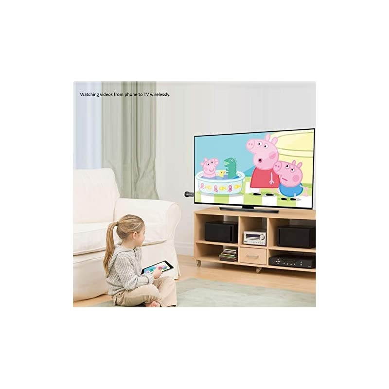 4K1080P Anycast M100 Wireless Display Adapter  WiFi Display Dongle HDMI Screen Mirroring Dual Core H265HEVC Decoder HD TV Stick Without Switching Miracast Airplay DLNA Support 4K 1080P