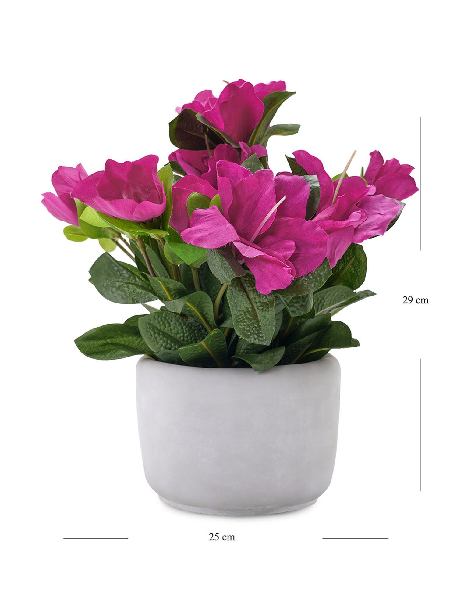 Pure Home and Living Pink Plastic Potted Plants