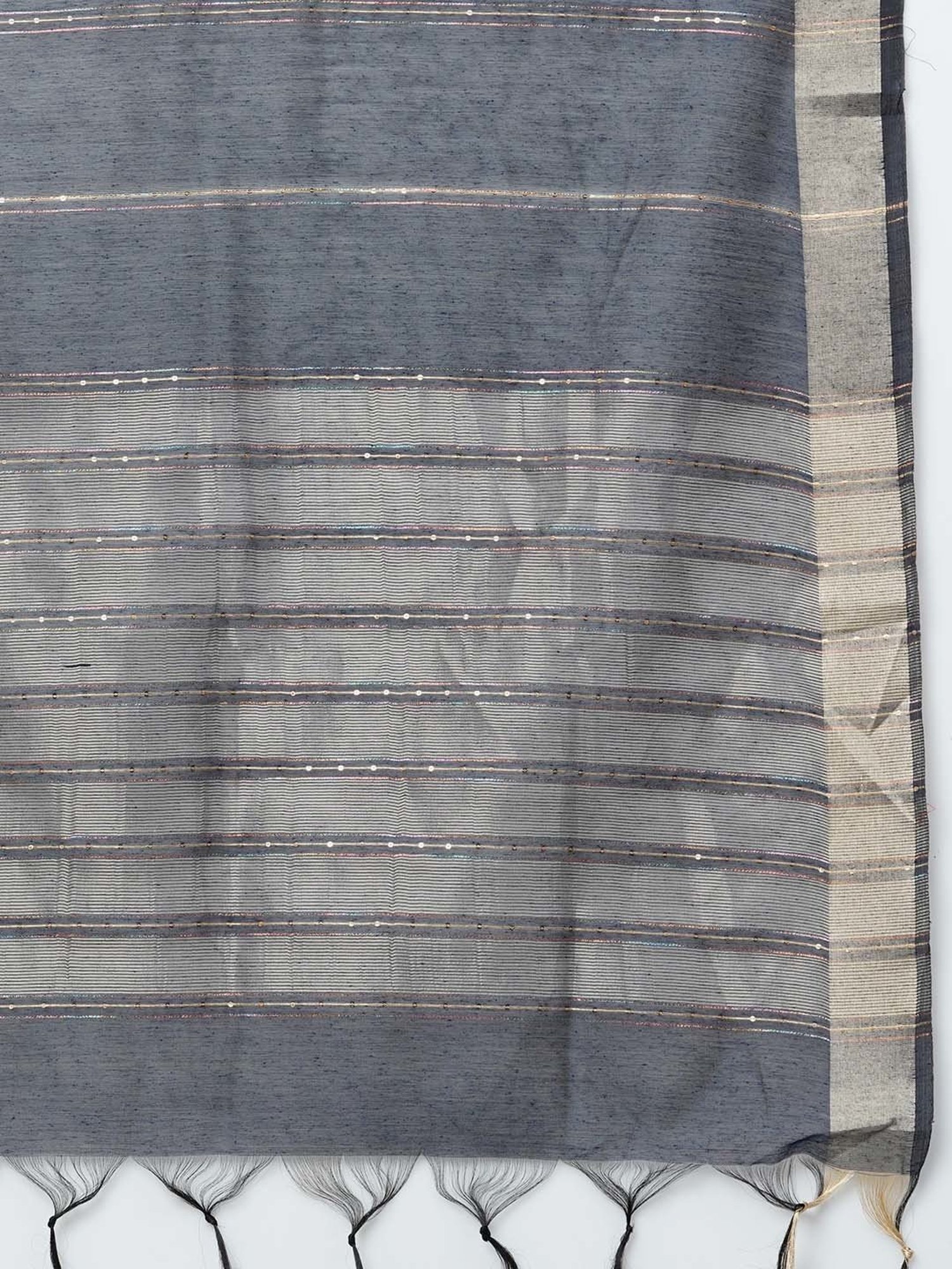 Indo Era Navy Embellished Dupatta