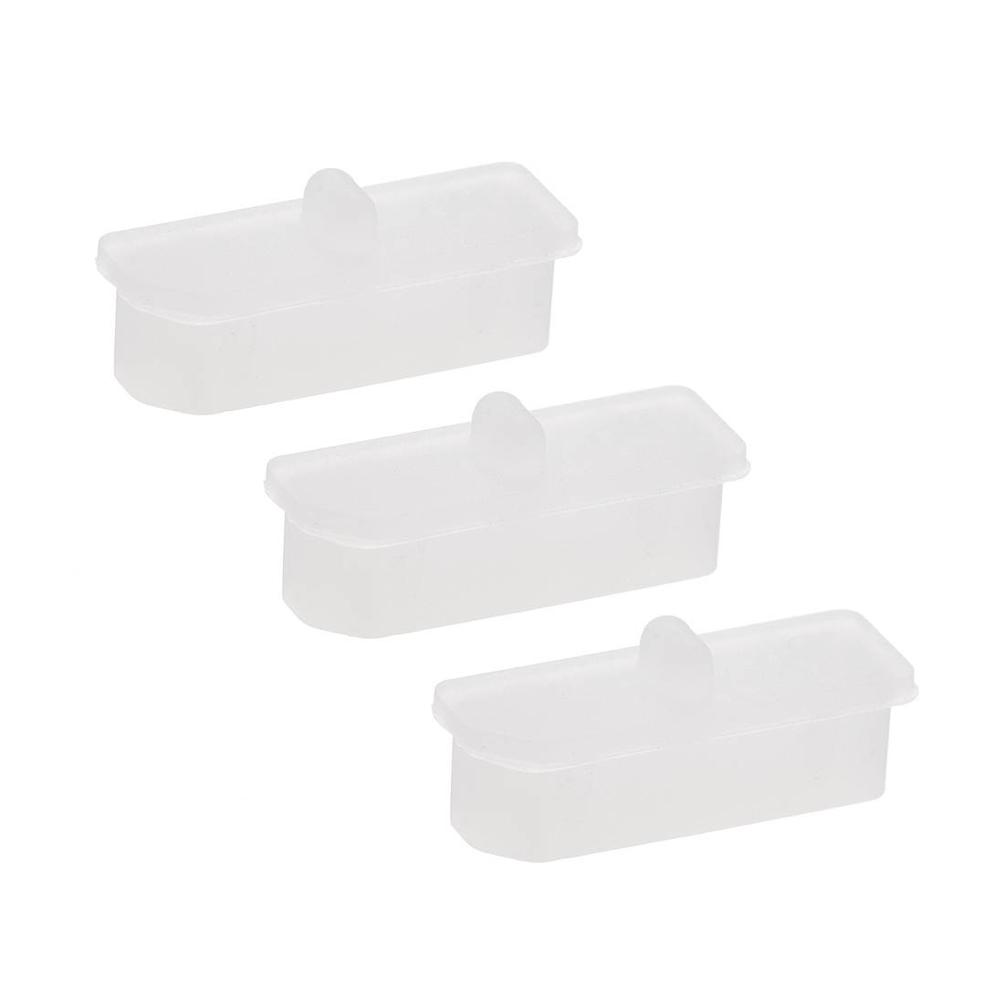 3 Pcs Clear Ethernet Hub Port DP Adapter Anti Dust Cover Cap Protector Plug