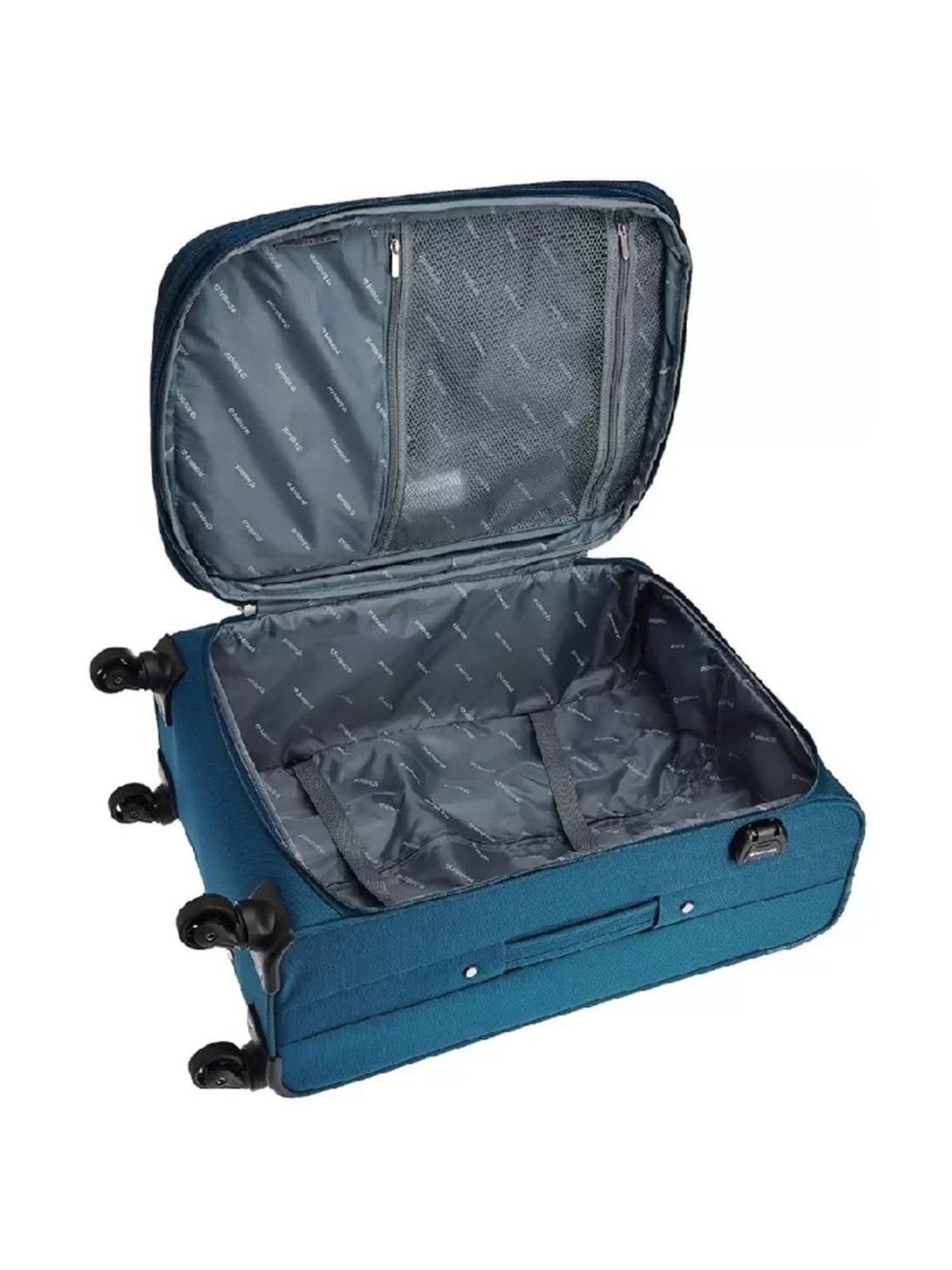 Aristocrat Veyron Str Blue Solid Soft Large Trolley Bag - 34 Cm