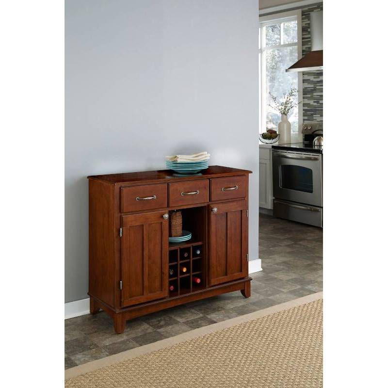 Hutch-Style Buffet Wood/Cherry - Home Styles