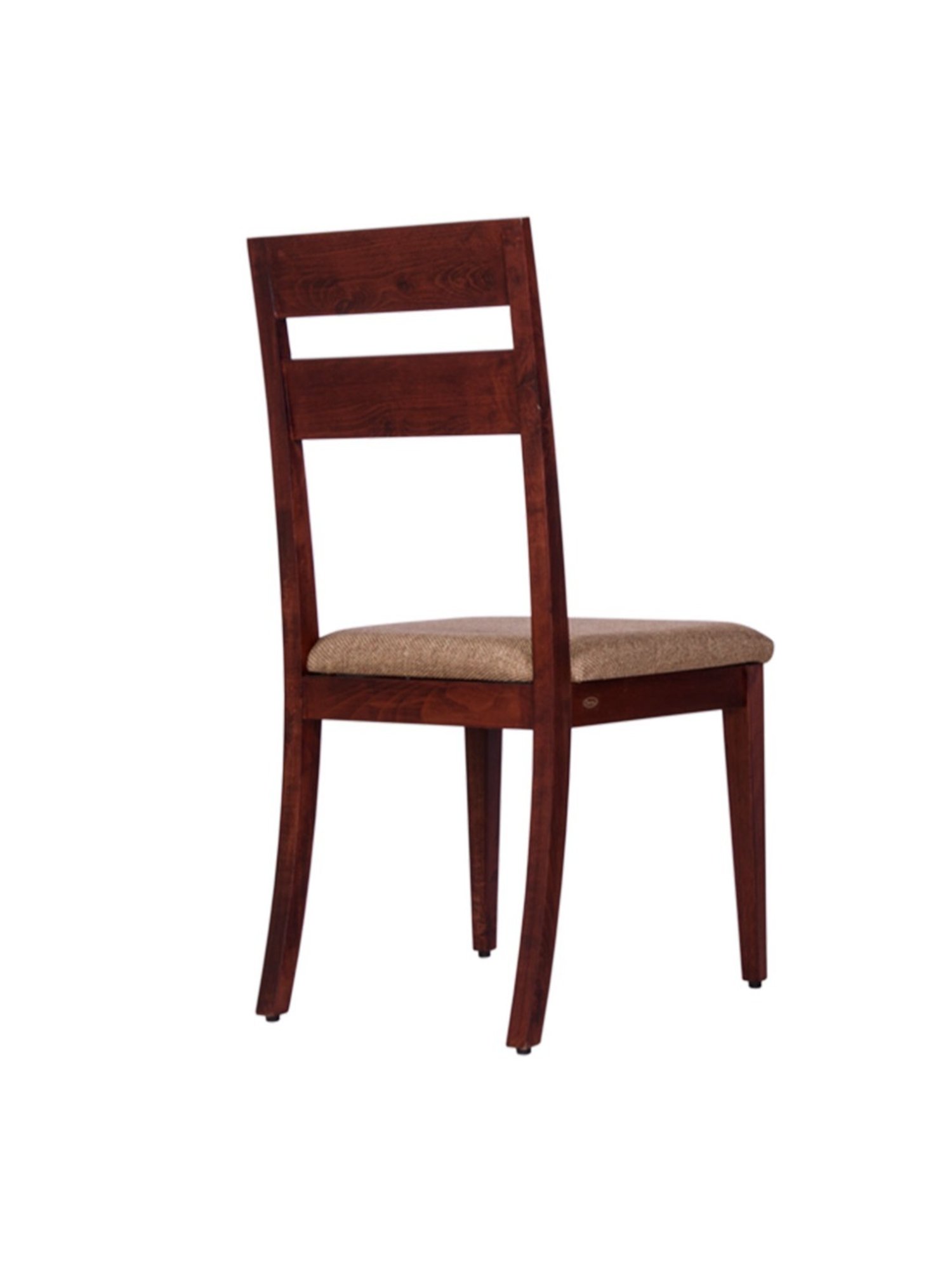 Durian Pearl Buff Beige Solid Wood & Fabric Dining Chair