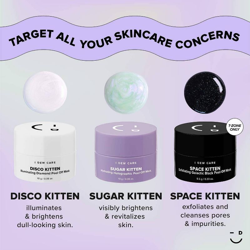 I DEW CARE Mini Meow Peel-Off Mask Trio - 3ct