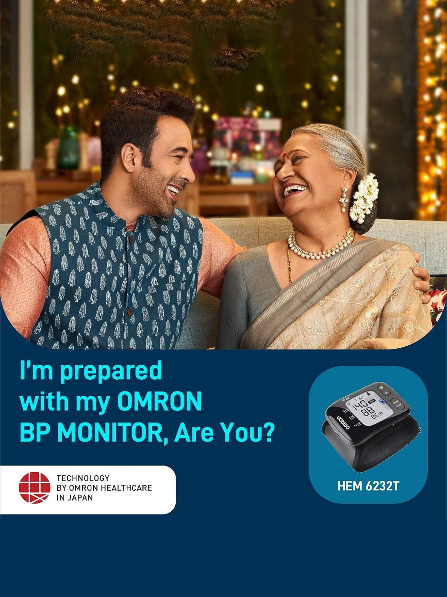 Omron HEM-6232T Wrist Blood Pressure Monitor (Black)