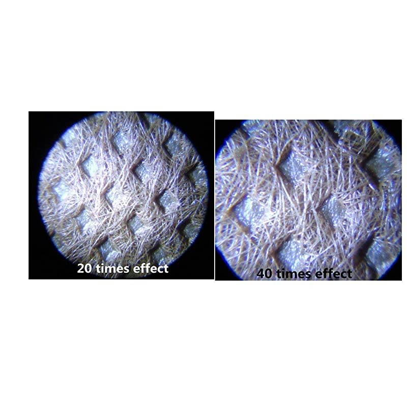 Portable Pocket Mini Microscope Loupe Magnification 20X 40X Magnification Handheld Compound Digital Scope Magnifier with LED Illumination for Jewelry Cash Coins Detecting Inspection