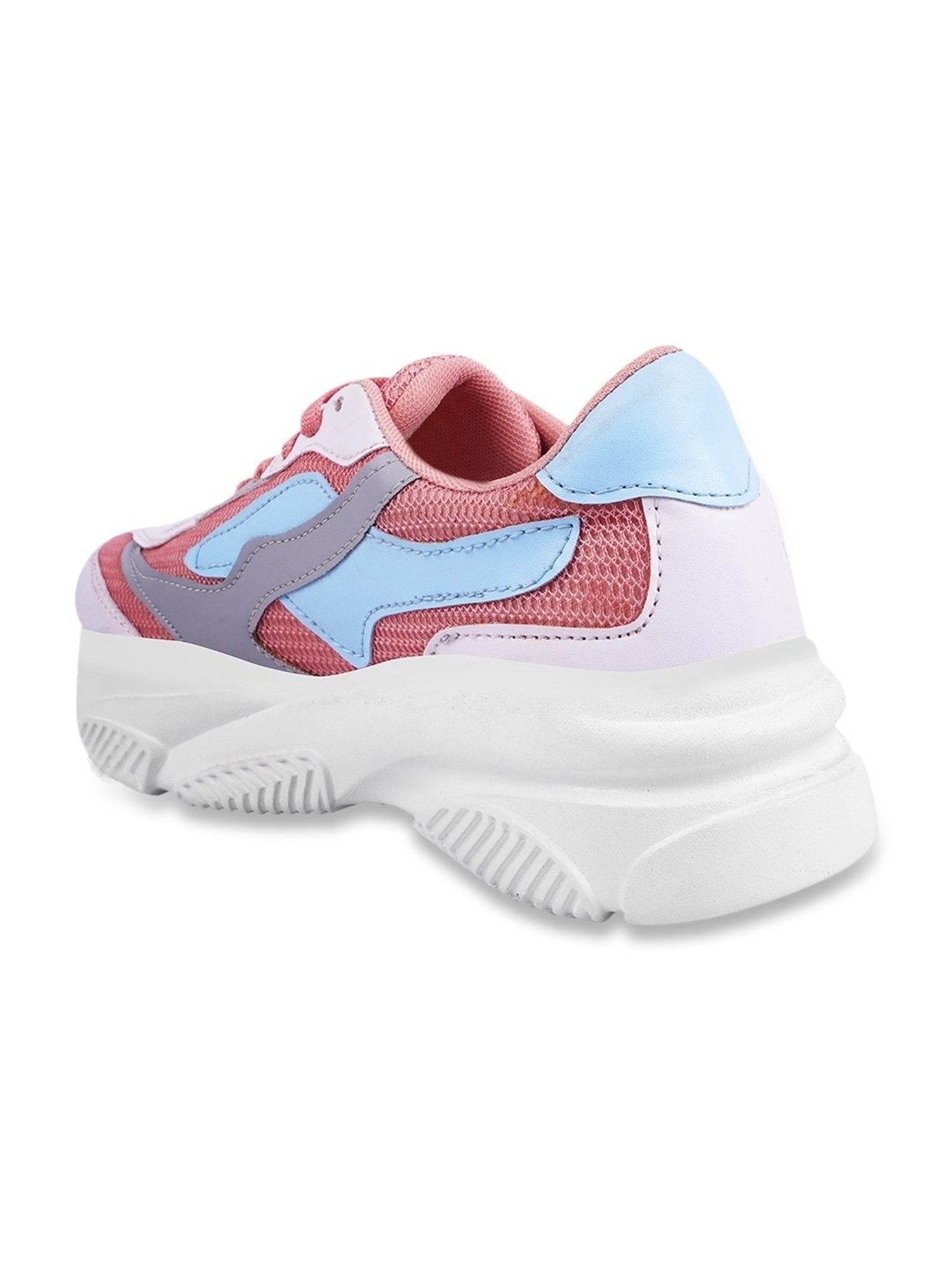 Shoetopia Women's Peach Sneakers