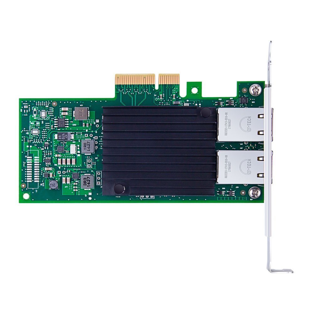 Compatible Intel X550-T2, 10GbE Converged Network Adapter(NIC), X550 Chipset, PCI-E X4, Dual RJ45 Copper Port CNA