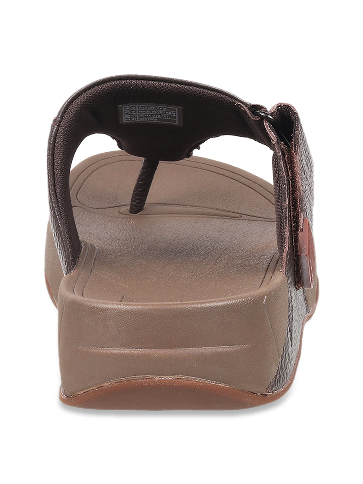FitFlop Men's Brown Thong Sandals
