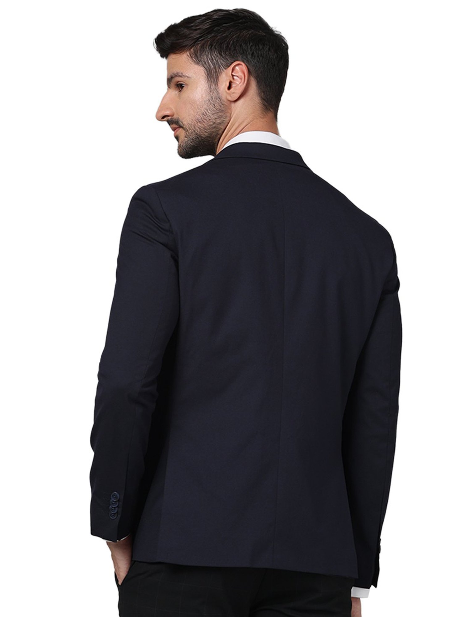 celio* Navy Slim Fit Blazer