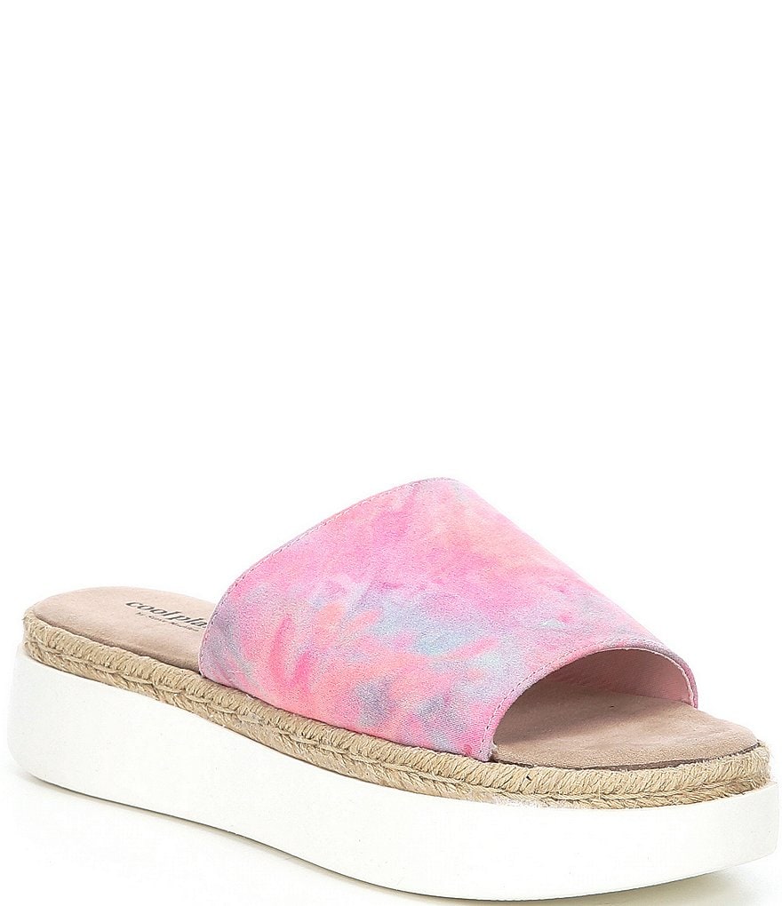 Cool Planet by Steve Madden Juniper Tie-Dye Platform Sandals