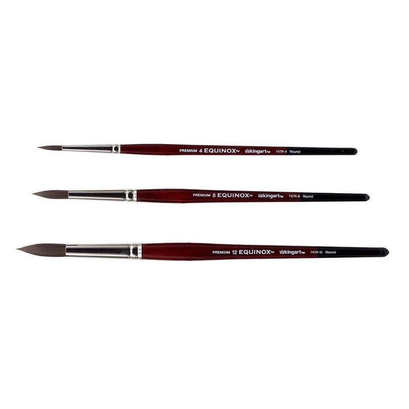 Kingart 3ct Equinox Brush Set