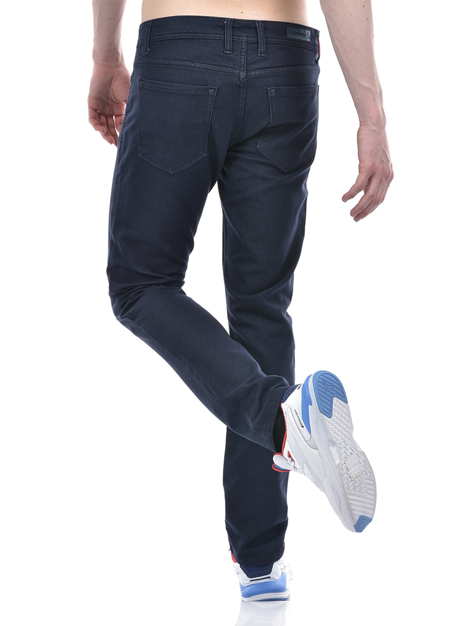 Lawman Pg3 Dark Blue Slim Fit Lightly Washed Jeans
