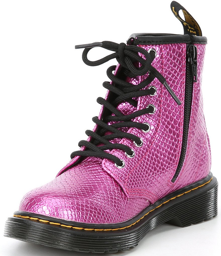 Dr. Martens Girls' 1460 Embossed Leather Boots (Youth)