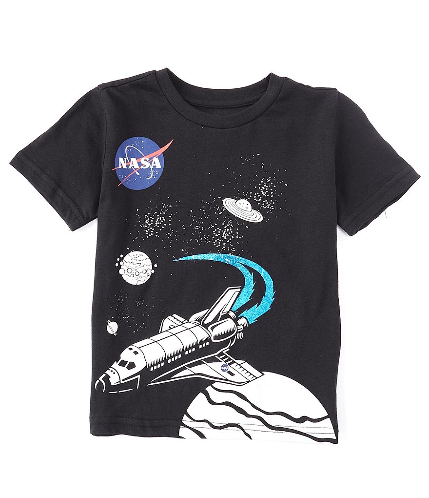 Hollywood Little Boys 4-7 Short-Sleeve NASA Spaceship Tee