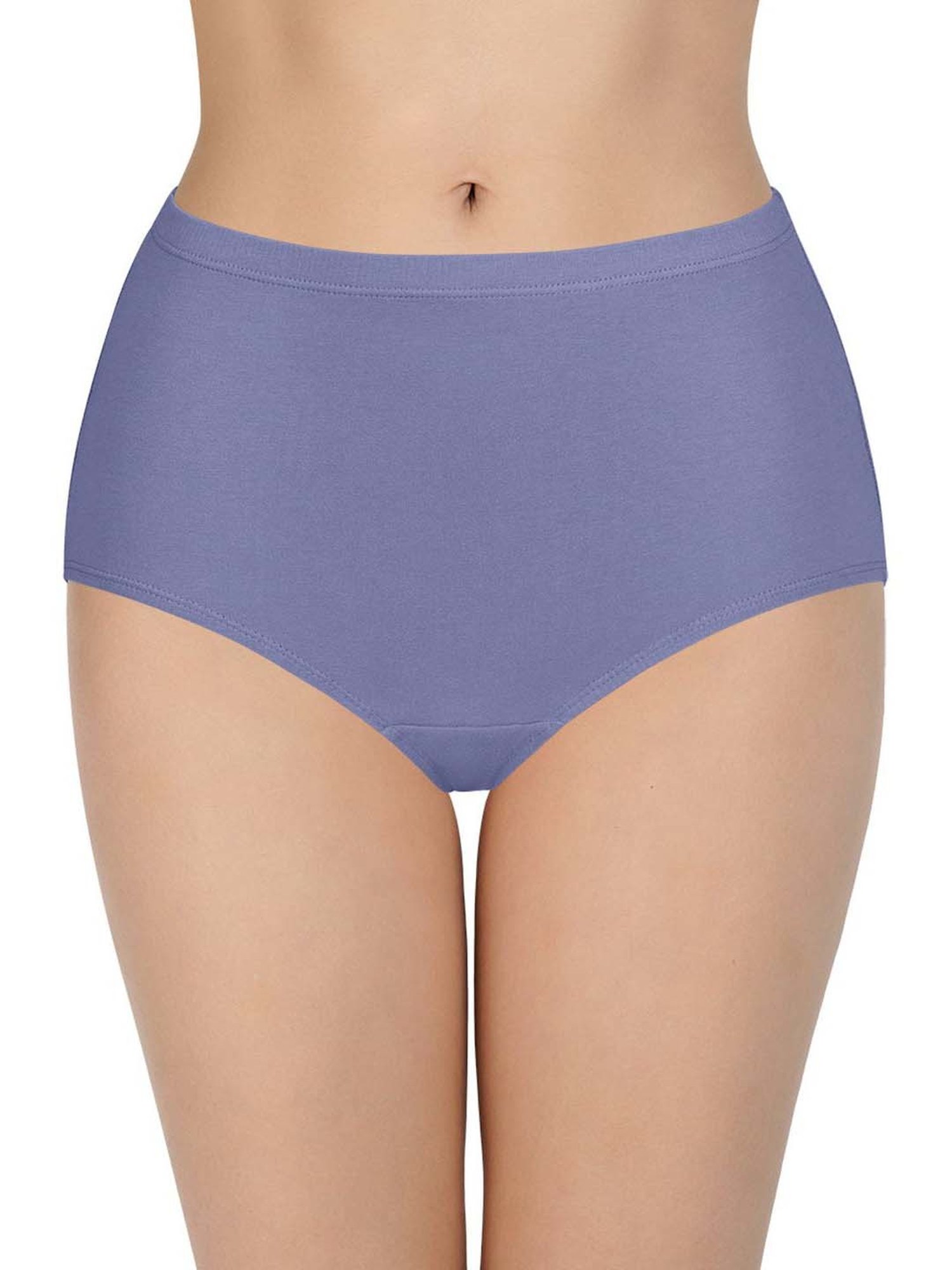 Every De by Amante Purple & Blue Cotton Hipster Panties - Pack Of 3