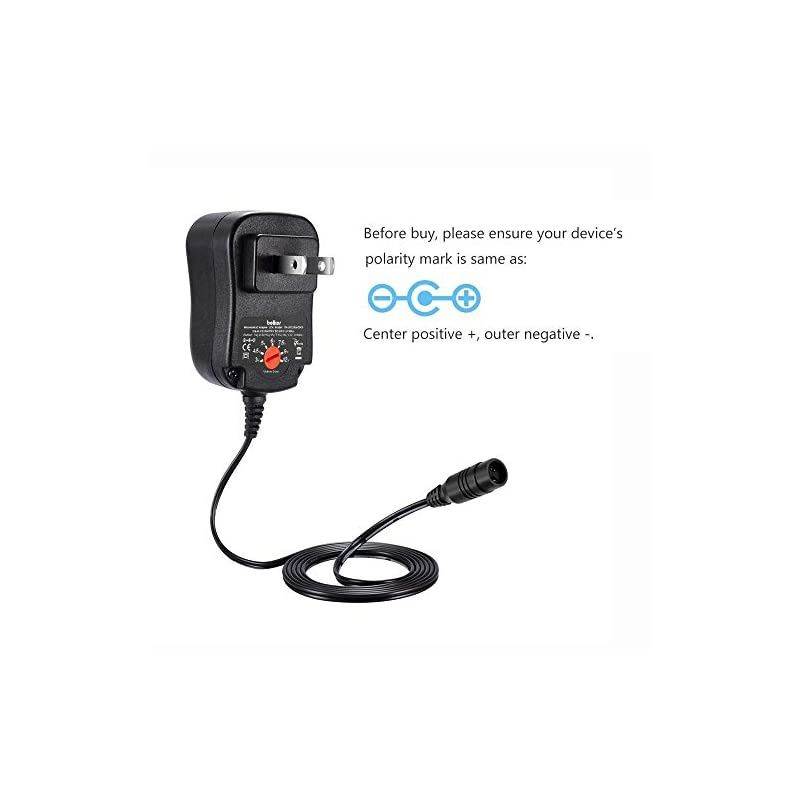 12W Universal 3V 4.5V 5V 6V 7.5V 9V 12V AC DC Adapter Power Supply for Household Electronics Mp3 Routers TV Boxes LCD Tablets CCTV IP Cameras Max. 1000mA [BB]