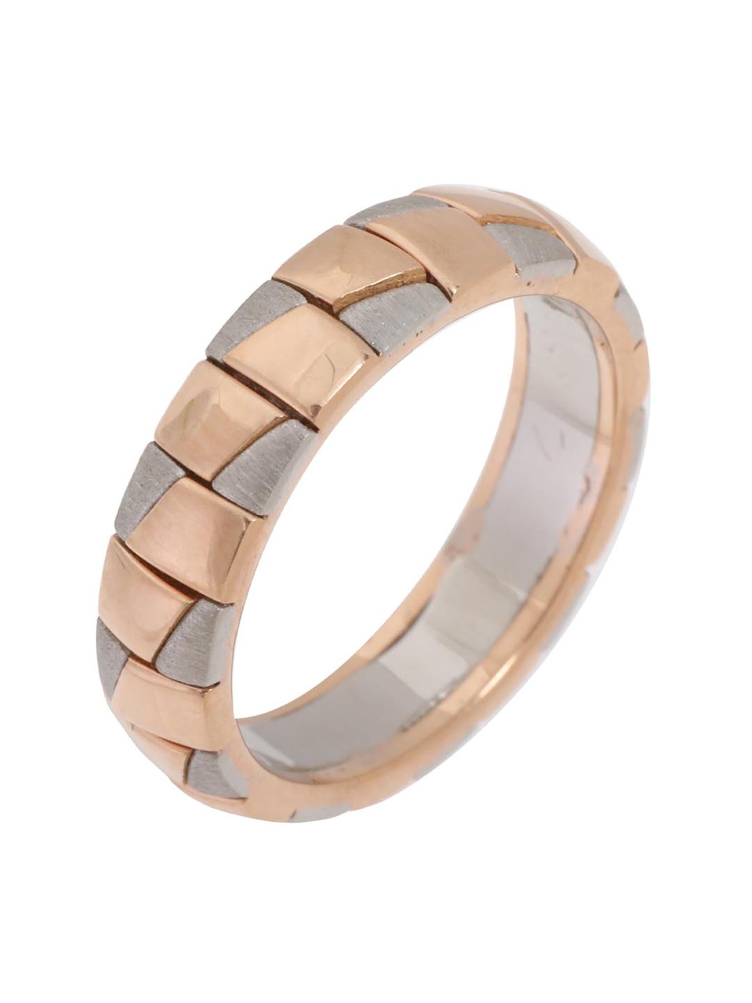 Joyalukkas Polished Extravagant Men's Platinum Ring