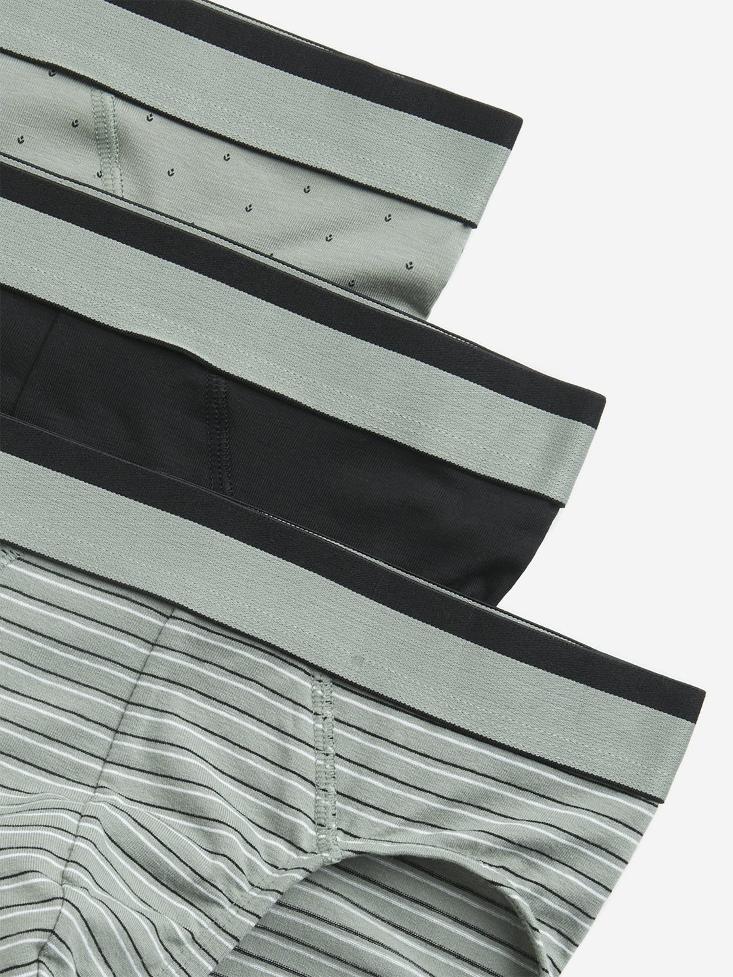 WES Lounge by Westside Sage Printed Cotton Blend Briefs - Pack of 3