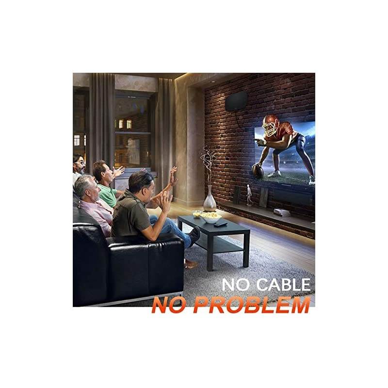 HD Indoor Digital TV Antenna Long 250 Miles Range, 360&deg; Reception Digital Antenna, Compatible 8K 4K 1080P HDTV and All Old Tv for Free Channels - On The Go Portable Indoor TV Antenna