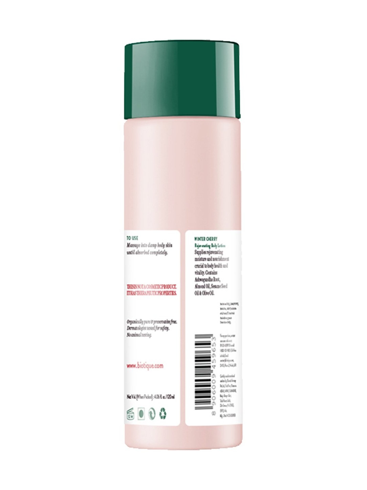 Biotique Winter Cherry Rejuvenating Body Lotion - 120 ml